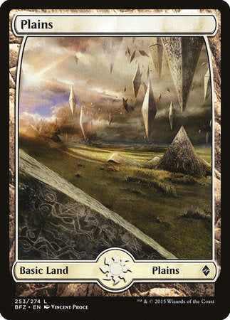 Plains (253) - Full Art [Battle for Zendikar] | Lots Moore NSW