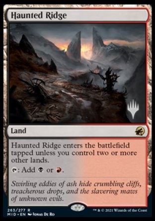 Haunted Ridge (Promo Pack) [Innistrad: Midnight Hunt Promos] | Lots Moore NSW