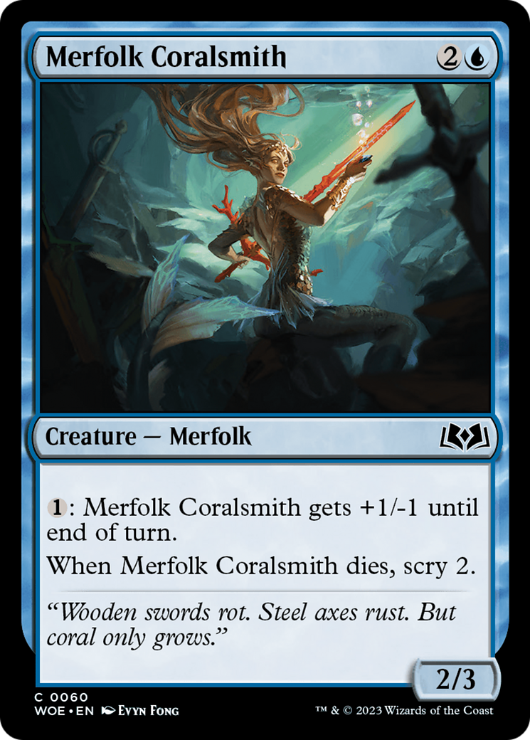 Merfolk Coralsmith [Wilds of Eldraine] | Lots Moore NSW