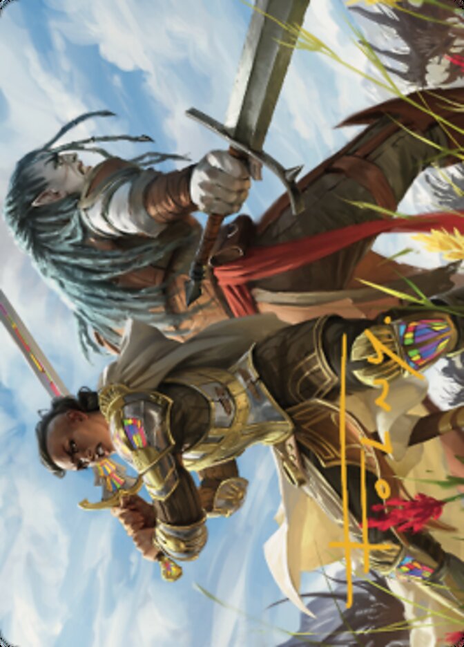 Join Forces Art Card (Gold-Stamped Signature) [Dominaria United Art Series] | Lots Moore NSW