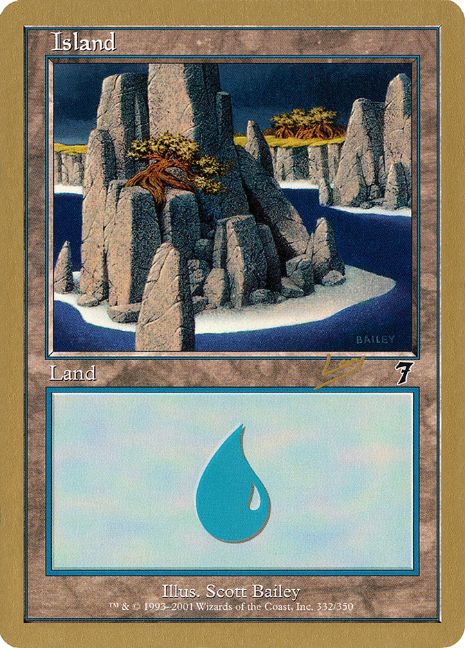 Island (rl332) (Raphael Levy) [World Championship Decks 2002] | Lots Moore NSW