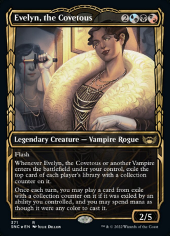 Evelyn, the Covetous (Showcase Golden Age Gilded Foil) [Streets of New Capenna] | Lots Moore NSW