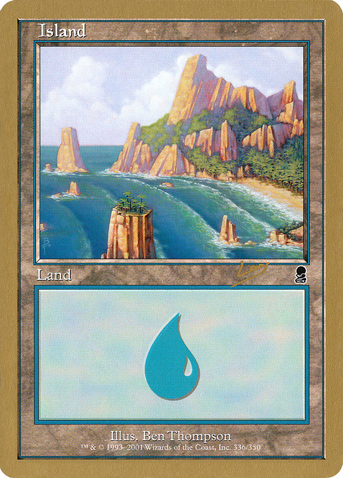 Island (rl336a) (Raphael Levy) [World Championship Decks 2002] | Lots Moore NSW
