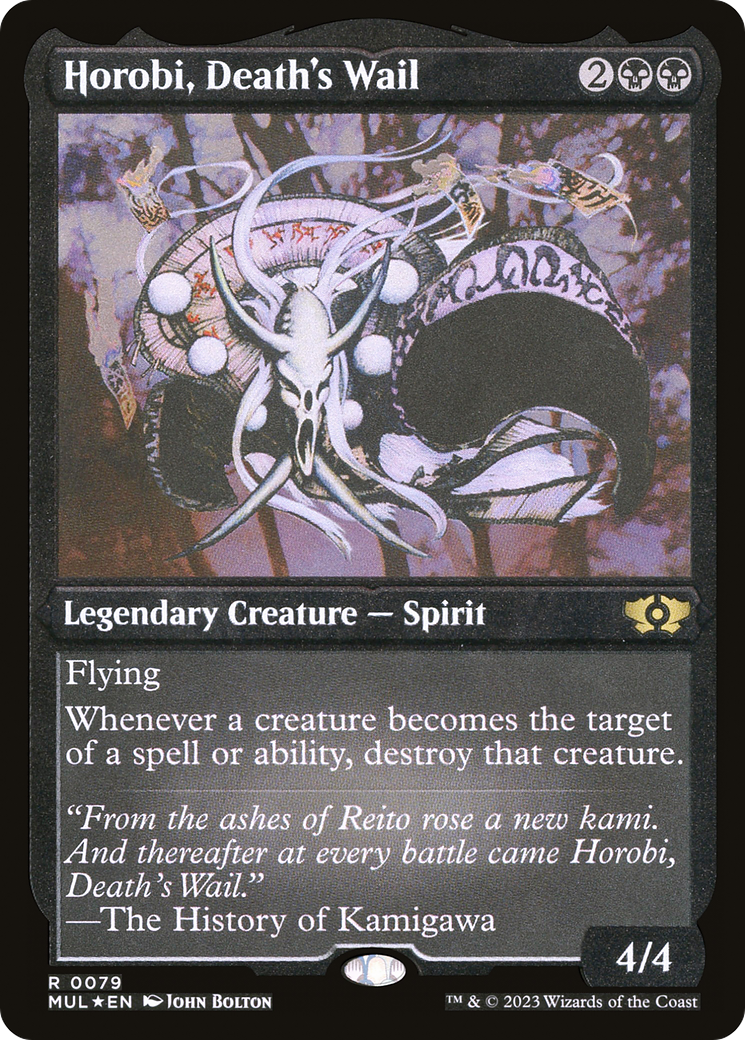 Horobi, Death's Wail (Foil Etched) [Multiverse Legends] | Lots Moore NSW