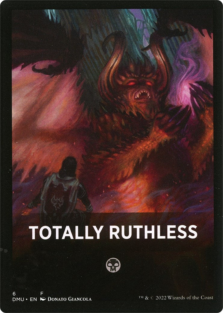 Totally Ruthless Theme Card [Dominaria United Tokens] | Lots Moore NSW