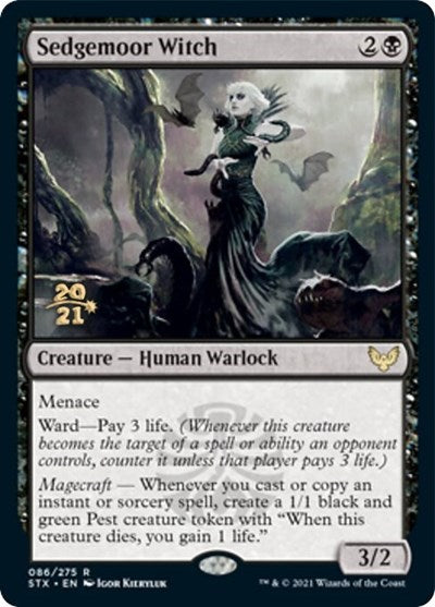 Sedgemoor Witch [Strixhaven: School of Mages Prerelease Promos] | Lots Moore NSW