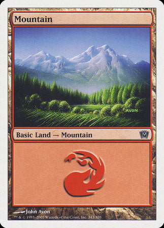 Mountain (343) [Ninth Edition] | Lots Moore NSW