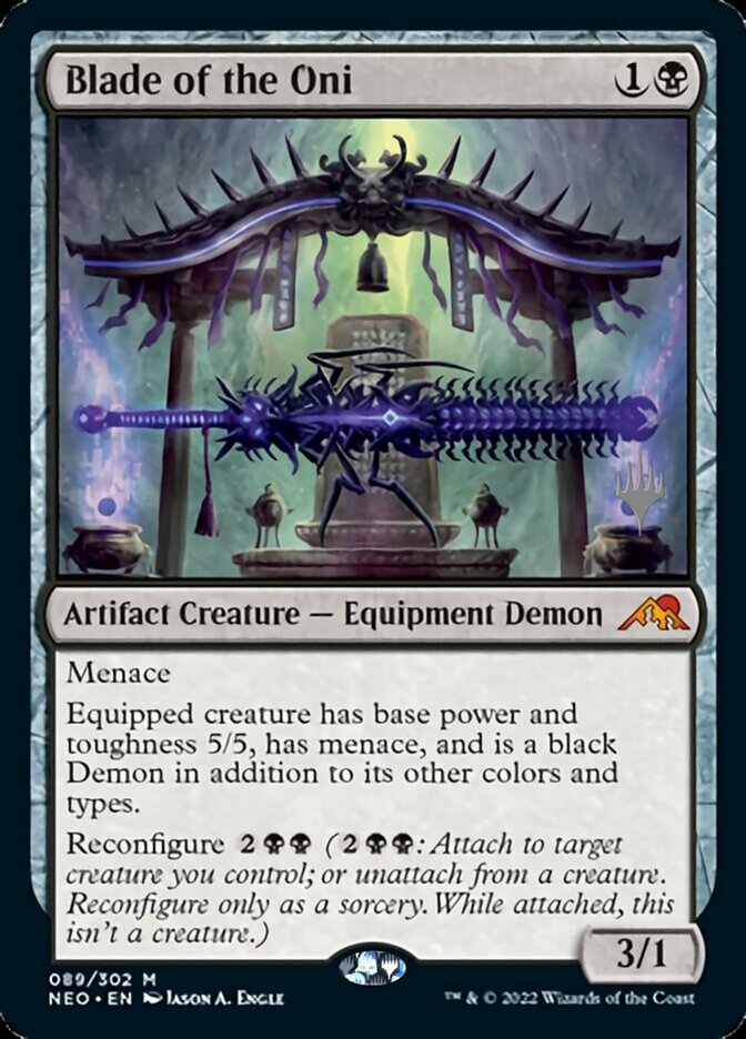 Blade of the Oni (Promo Pack) [Kamigawa: Neon Dynasty Promos] | Lots Moore NSW