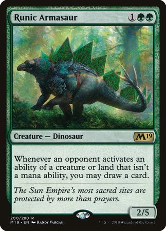 Runic Armasaur [Core Set 2019] | Lots Moore NSW