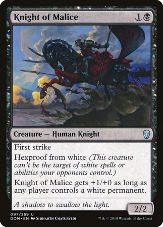 Knight of Malice [Dominaria] | Lots Moore NSW
