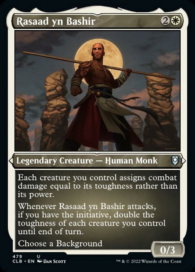 Rasaad yn Bashir (Foil Etched) [Commander Legends: Battle for Baldur's Gate] | Lots Moore NSW