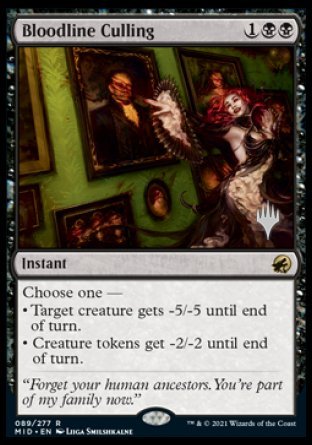 Bloodline Culling (Promo Pack) [Innistrad: Midnight Hunt Promos] | Lots Moore NSW