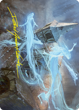 Hallowed Haunting Art Card (Gold-Stamped Signature) [Innistrad: Crimson Vow Art Series] | Lots Moore NSW