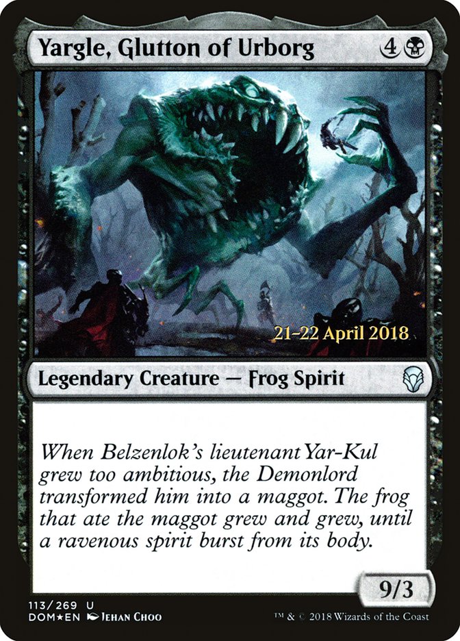 Yargle, Glutton of Urborg  [Dominaria Prerelease Promos] | Lots Moore NSW