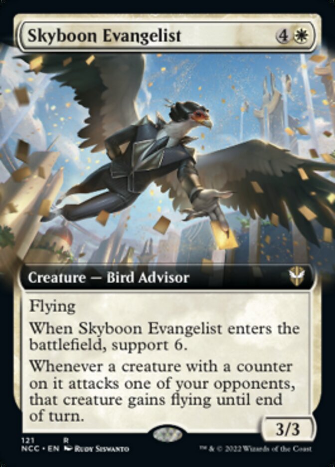 Skyboon Evangelist (Extended Art) [Streets of New Capenna Commander] | Lots Moore NSW