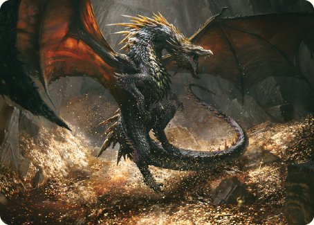 Cavern-Hoard Dragon Art Card [The Lord of the Rings: Tales of Middle-earth Art Series] | Lots Moore NSW
