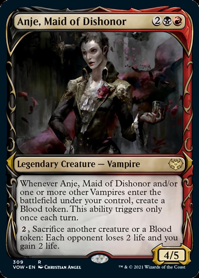 Anje, Maid of Dishonor (Showcase Fang Frame) [Innistrad: Crimson Vow] | Lots Moore NSW