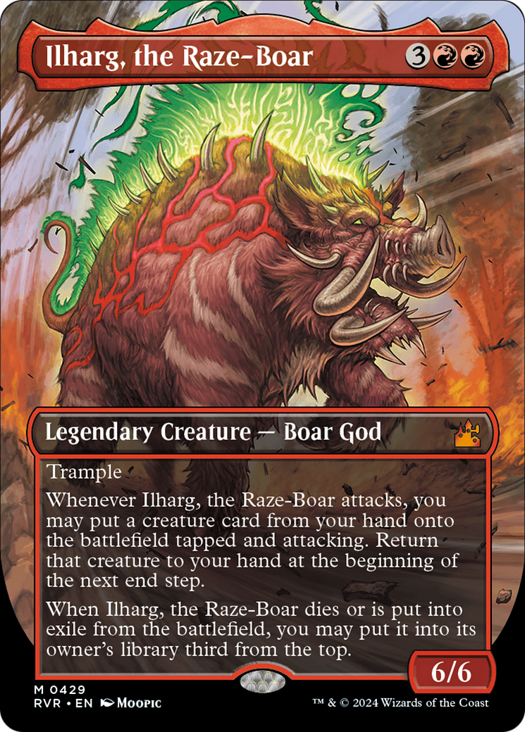 Ilharg, the Raze-Boar (Anime Borderless) [Ravnica Remastered] | Lots Moore NSW