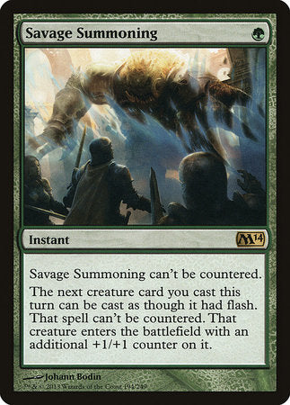 Savage Summoning [Magic 2014] | Lots Moore NSW