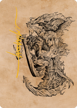 Miirym, Sentinel Wyrm Art Card (Gold-Stamped Signature) [Commander Legends: Battle for Baldur's Gate Art Series] | Lots Moore NSW