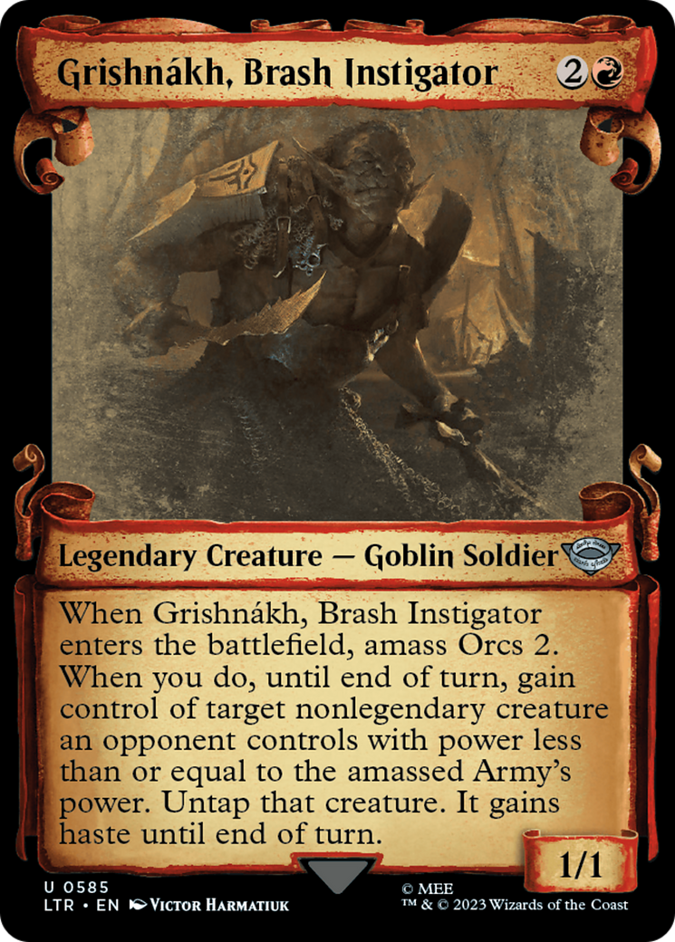 Grishnakh, Brash Instigator [The Lord of the Rings: Tales of Middle-Earth Showcase Scrolls] | Lots Moore NSW