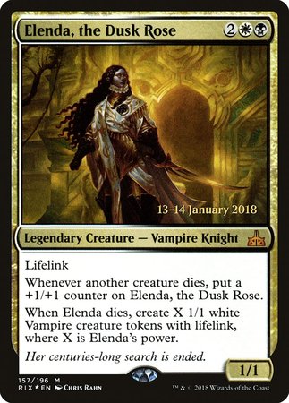 Elenda, the Dusk Rose [Rivals of Ixalan Promos] | Lots Moore NSW