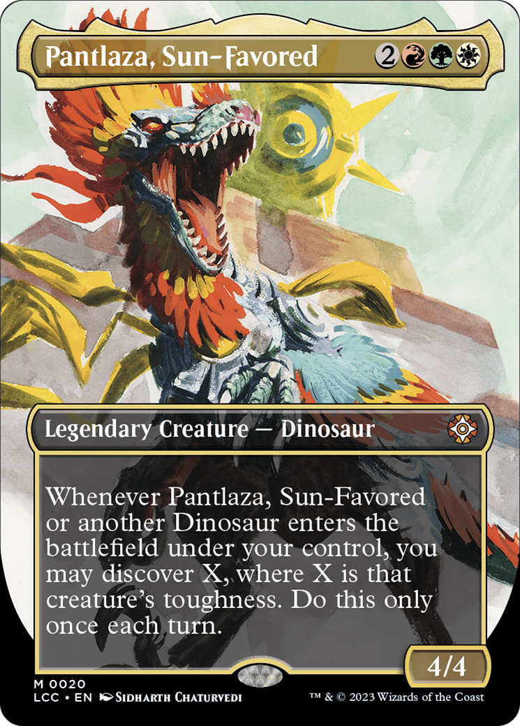 Pantlaza, Sun-Favored (Borderless) [The Lost Caverns of Ixalan Commander] | Lots Moore NSW