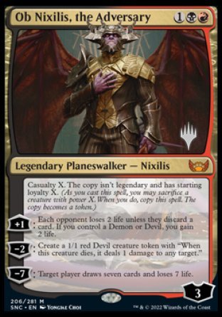 Ob Nixilis, the Adversary (Promo Pack) [Streets of New Capenna Promos] | Lots Moore NSW