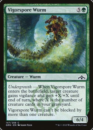 Vigorspore Wurm [Guilds of Ravnica] | Lots Moore NSW