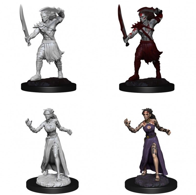Magic the Gathering Unpainted Miniatures Vampire Lacerator & Vampire Hexmage | Lots Moore NSW