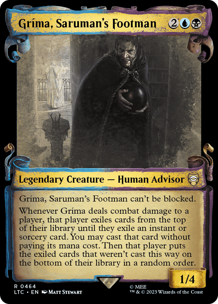 Grima, Saruman's Footman [The Lord of the Rings: Tales of Middle-Earth Commander Showcase Scrolls] | Lots Moore NSW