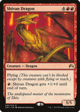 Shivan Dragon [Magic Origins] | Lots Moore NSW