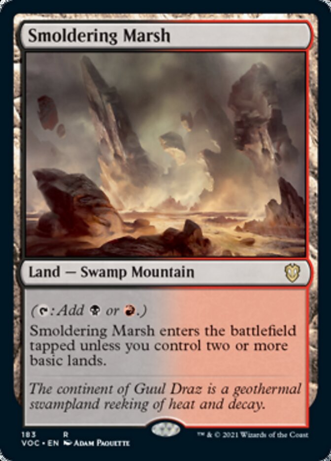 Smoldering Marsh [Innistrad: Crimson Vow Commander] | Lots Moore NSW