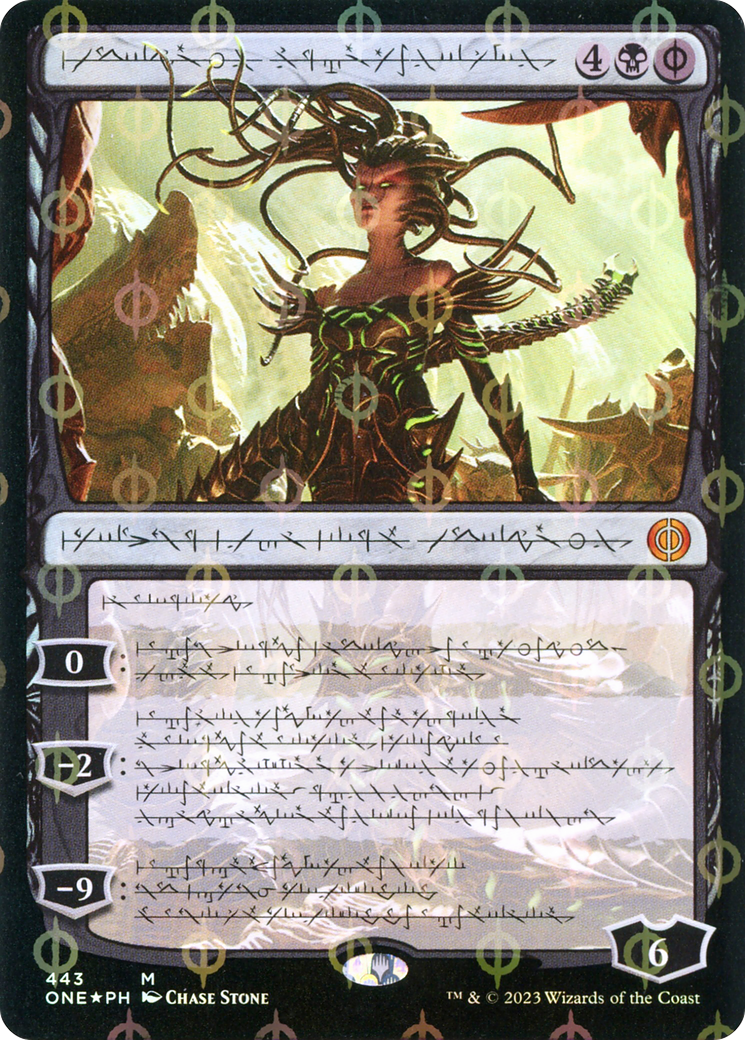 Vraska, Betrayal's Sting (Phyrexian Step-and-Compleat Foil) [Phyrexia: All Will Be One] | Lots Moore NSW