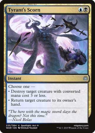 Tyrant's Scorn [War of the Spark] | Lots Moore NSW