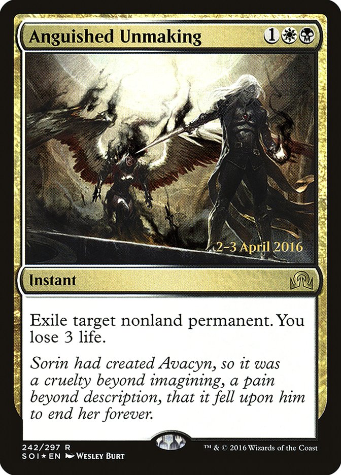 Anguished Unmaking [Shadows over Innistrad Prerelease Promos] | Lots Moore NSW