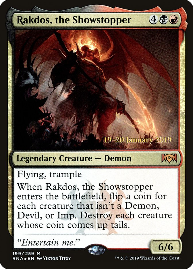 Rakdos, the Showstopper [Ravnica Allegiance Prerelease Promos] | Lots Moore NSW