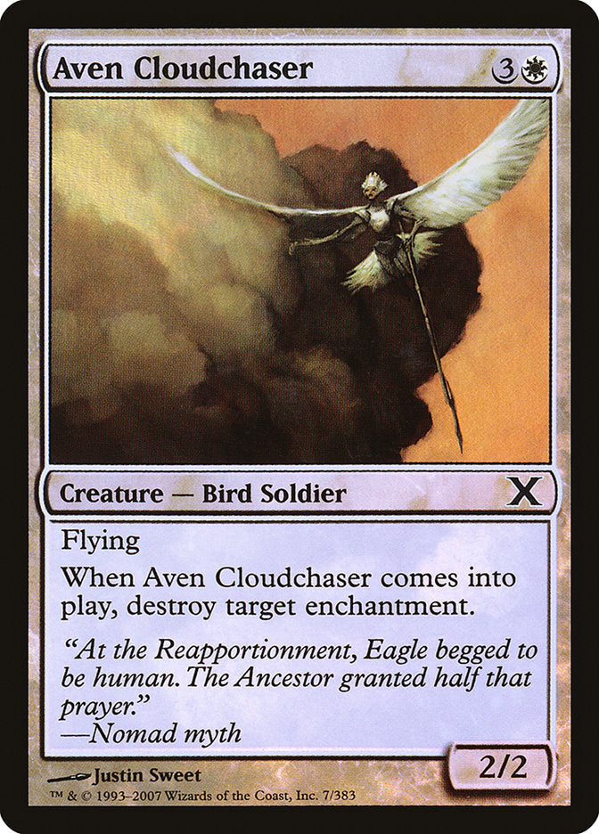 Aven Cloudchaser (Premium Foil) [Tenth Edition] | Lots Moore NSW