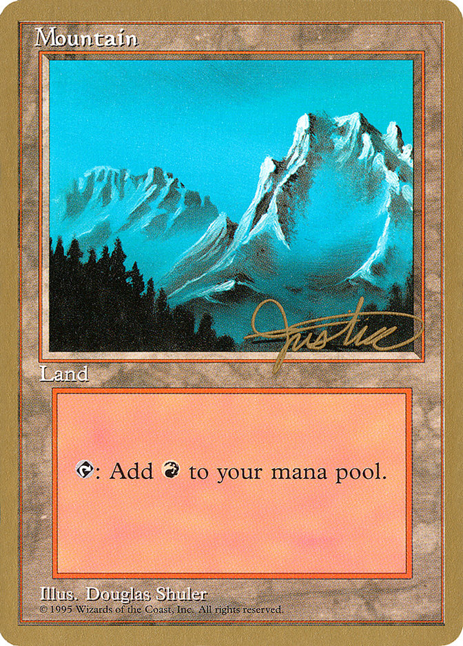 Mountain (mj374) (Mark Justice) [Pro Tour Collector Set] | Lots Moore NSW