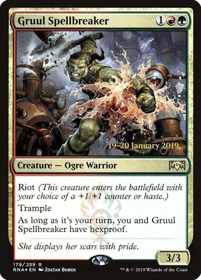 Gruul Spellbreaker [Ravnica Allegiance Prerelease Promos] | Lots Moore NSW