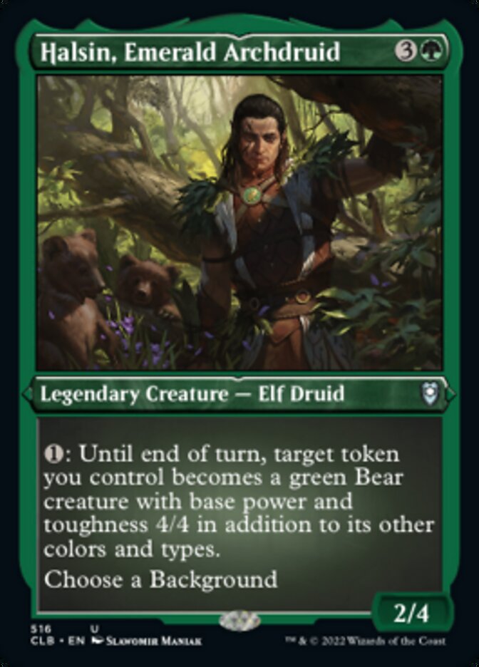 Halsin, Emerald Archdruid (Foil Etched) [Commander Legends: Battle for Baldur's Gate] | Lots Moore NSW