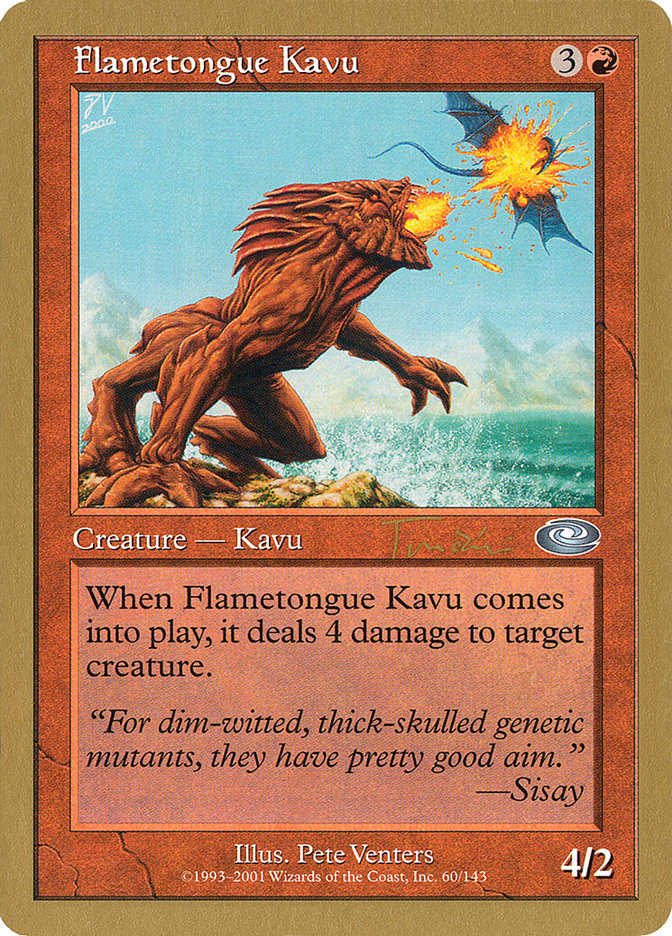 Flametongue Kavu (Jan Tomcani) [World Championship Decks 2001] | Lots Moore NSW
