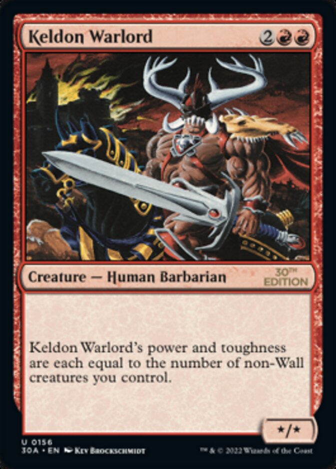 Keldon Warlord [30th Anniversary Edition] | Lots Moore NSW