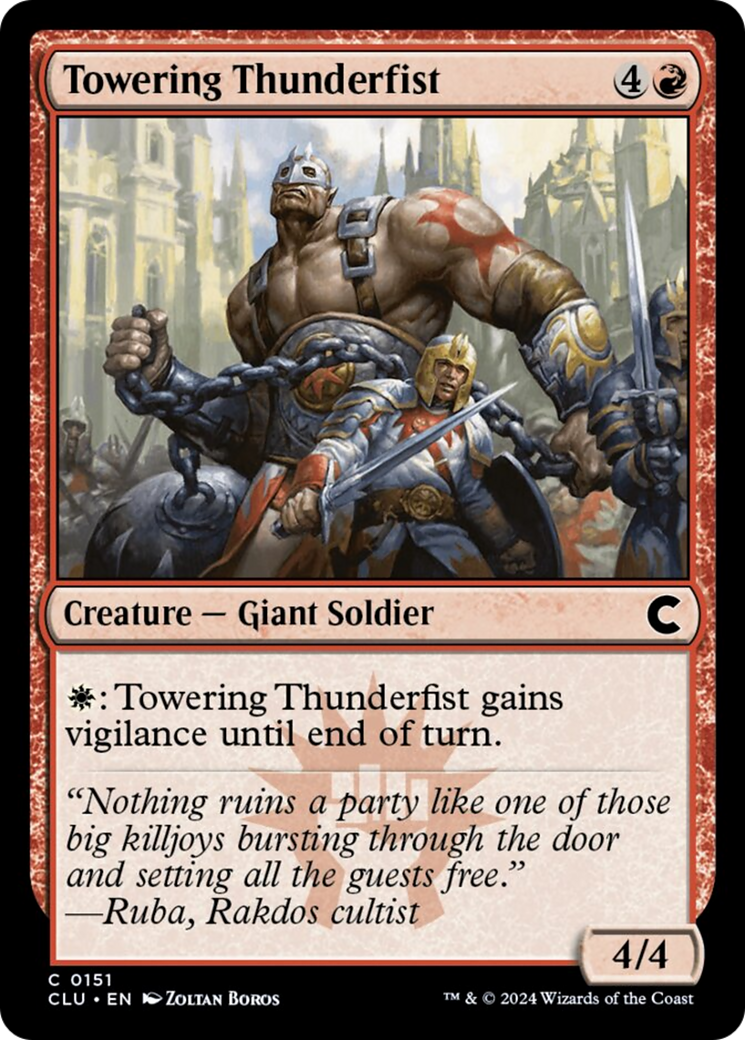 Towering Thunderfist [Ravnica: Clue Edition] | Lots Moore NSW