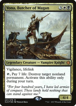 Vona, Butcher of Magan [Ixalan Promos] | Lots Moore NSW