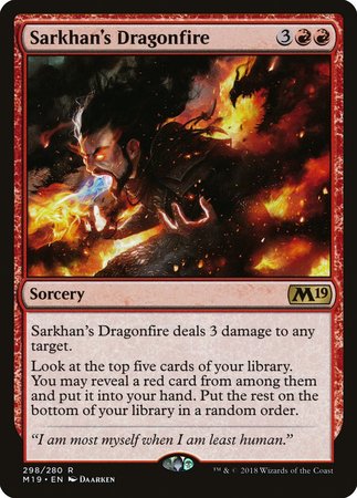 Sarkhan's Dragonfire [Core Set 2019] | Lots Moore NSW