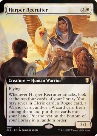 Harper Recruiter (Extended Art) [Commander Legends: Battle for Baldur's Gate] | Lots Moore NSW