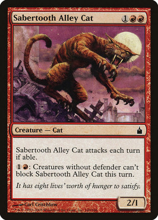 Sabertooth Alley Cat [Ravnica: City of Guilds] | Lots Moore NSW