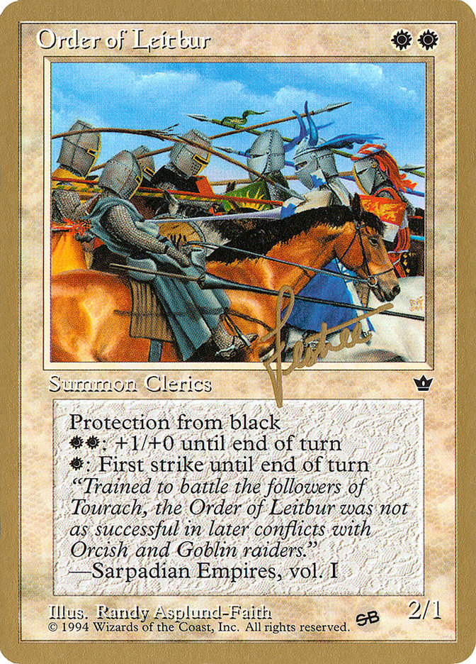 Order of Leitbur (Group) (Bertrand Lestree) (SB) [Pro Tour Collector Set] | Lots Moore NSW