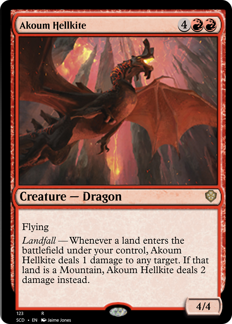 Akoum Hellkite [Starter Commander Decks] | Lots Moore NSW